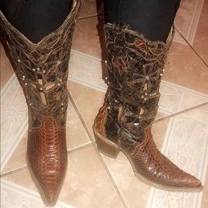 Corral Python Rhinestone Boots
